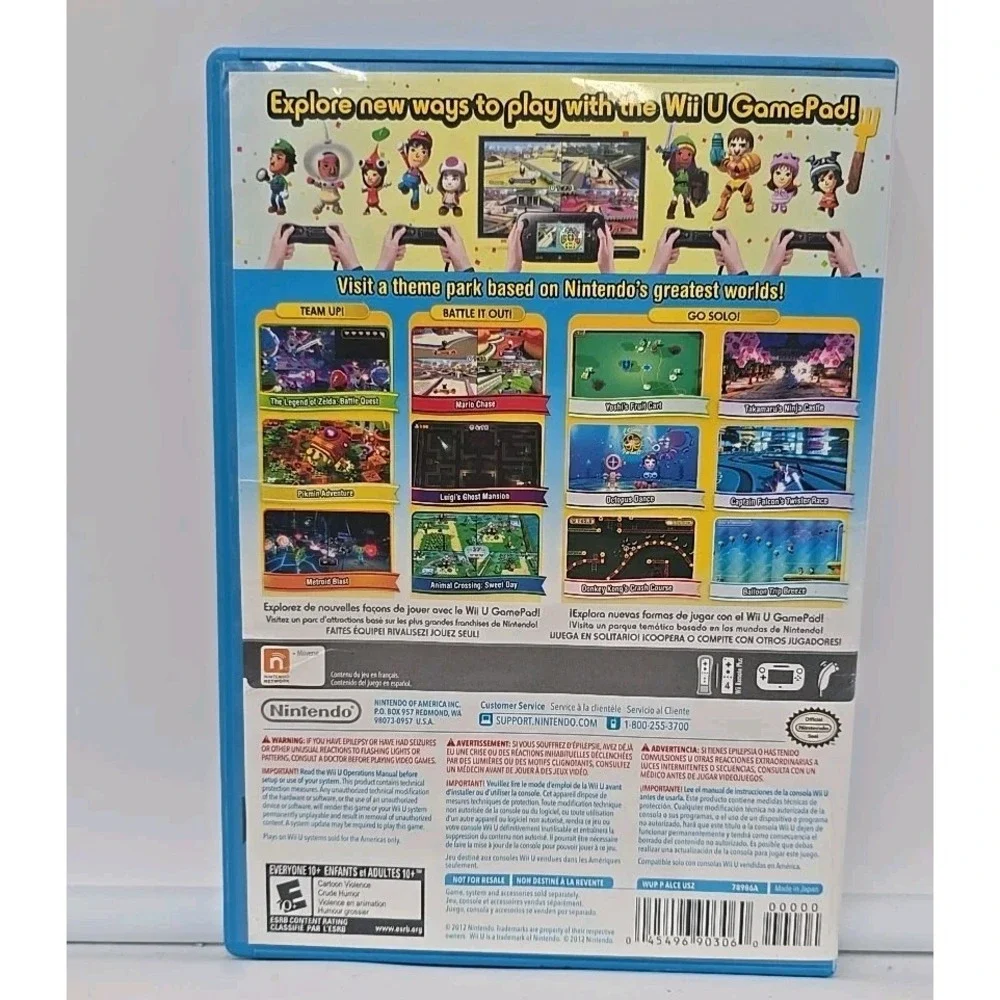 Nintendo Land Nintendo Wii U Game Complete with Manual Tested